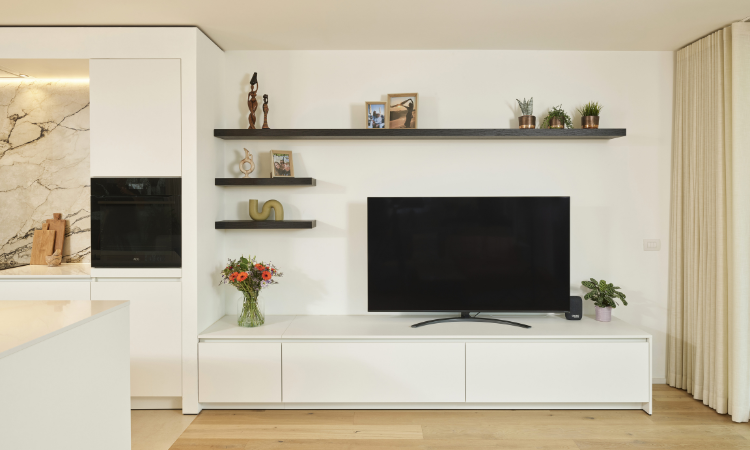 TV-meubel op maat in nieuwbouwappartement