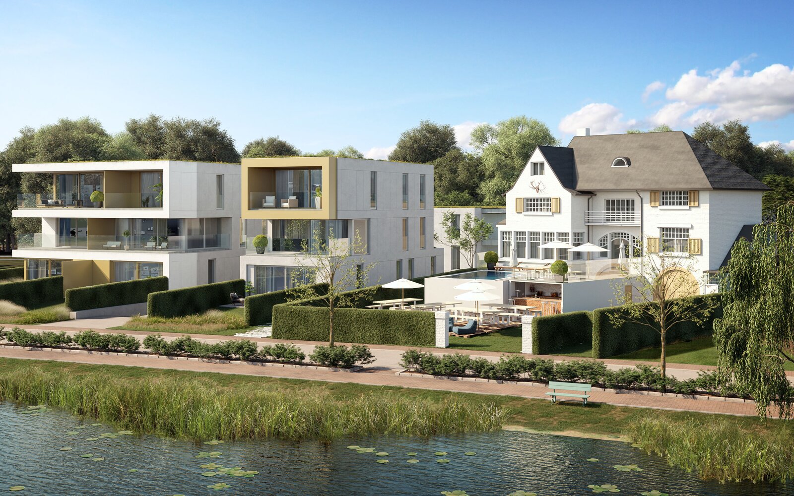 Project Hertekop aan het donkmeer in Berlare